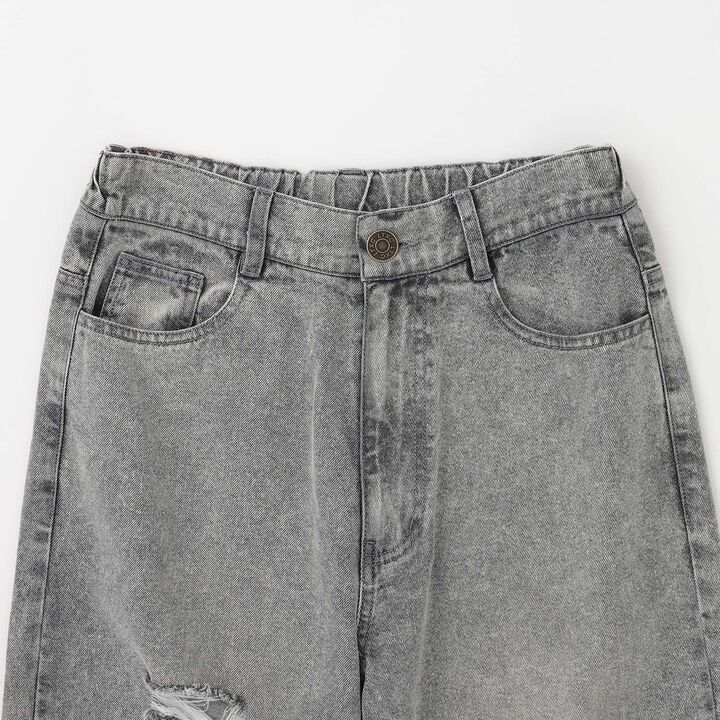 [LTXC/Cool Touch] Distressed Denim Wide Pants,Gray, medium image number 23