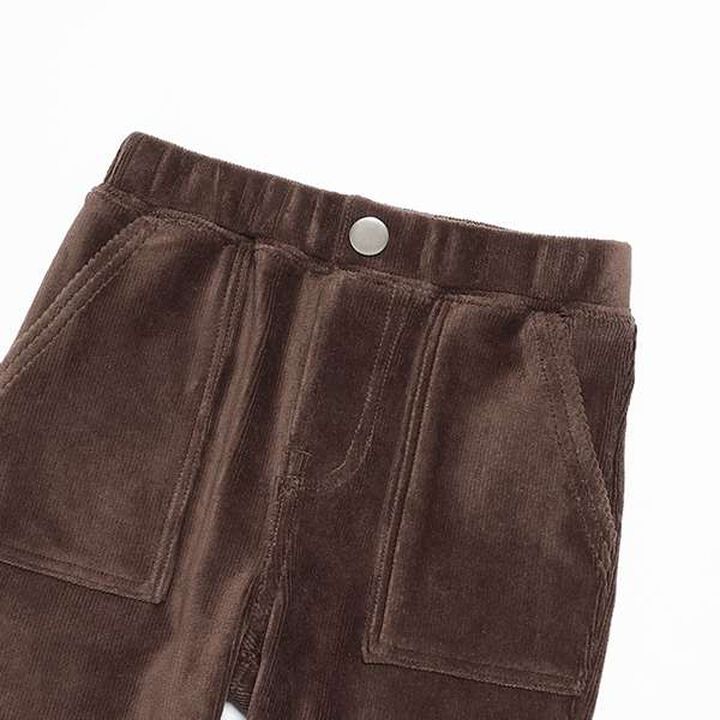 Cut Corduroy Baker Pants,Black, medium image number 2