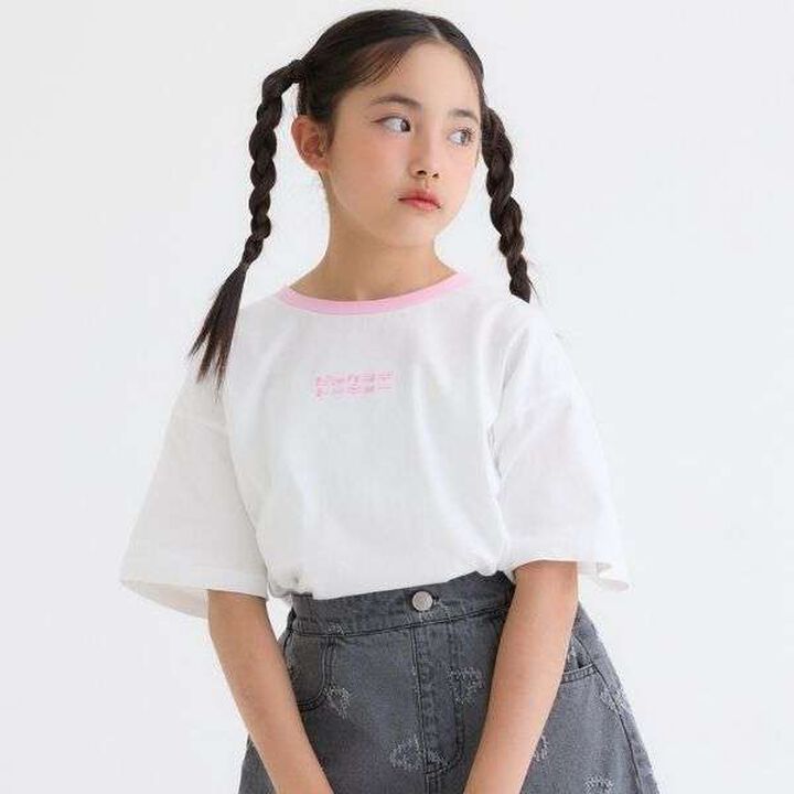 [Tokyo Limited] Pink Latte Tokyo Big T-Shirt, 100% Cotton,Off white, medium image number 0