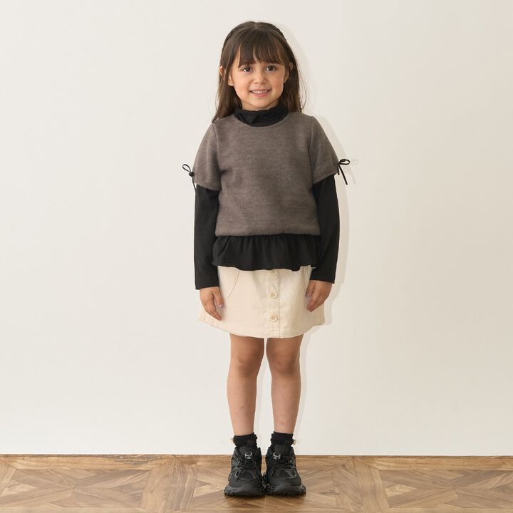 Fluffy Brushed Short-Sleeve Top,Deep pink, medium image number 29