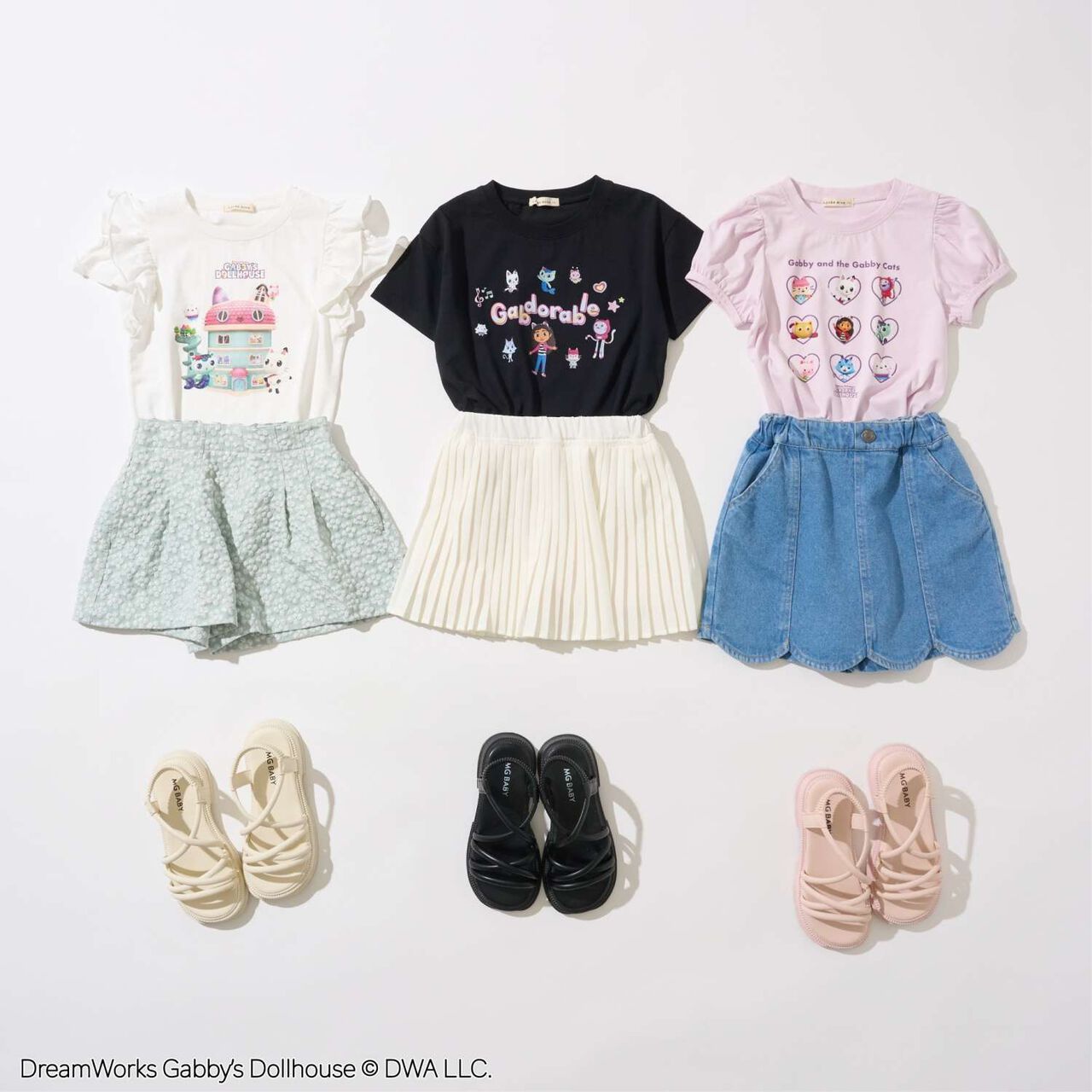 [Gabby's Dollhouse Soft Cotton] Puff Sleeve Printed T-Shirt,Blue gray, large image number 17