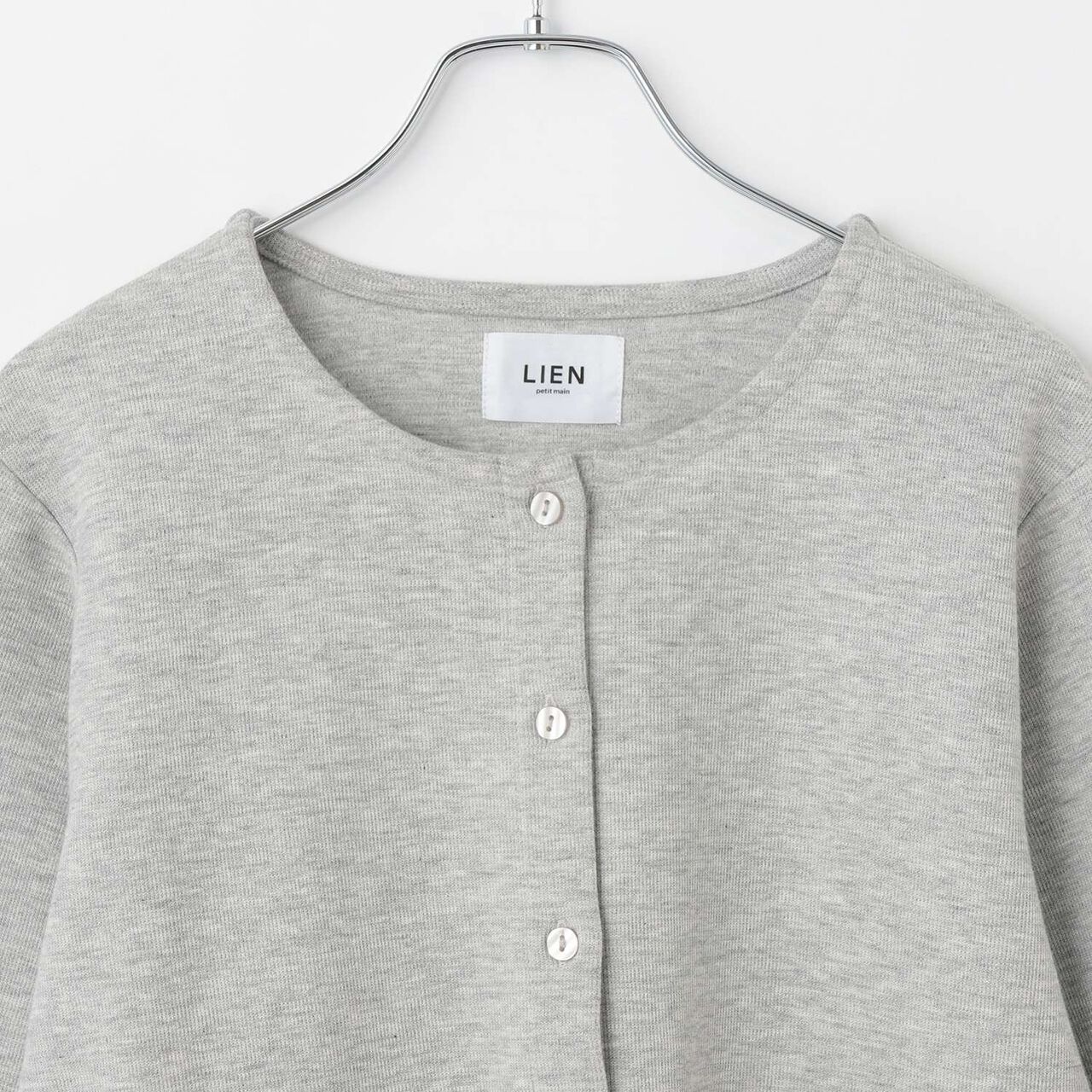 [Parent-Child Matching] Ribbon Cardigan,Top gray, large image number 12