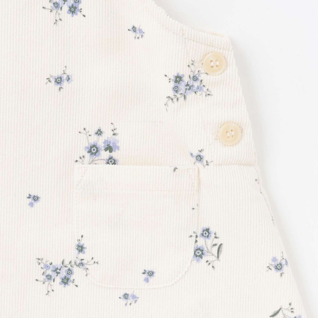 [Link] Floral Pattern Jumper Skirt Outfit Set,Ivory, large image number 11