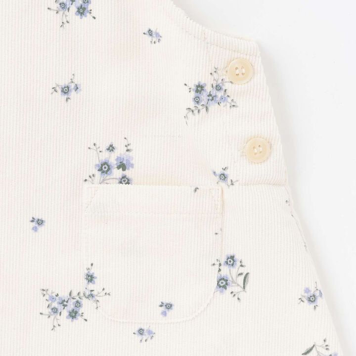 [Link] Floral Pattern Jumper Skirt Outfit Set,Ivory, medium image number 11