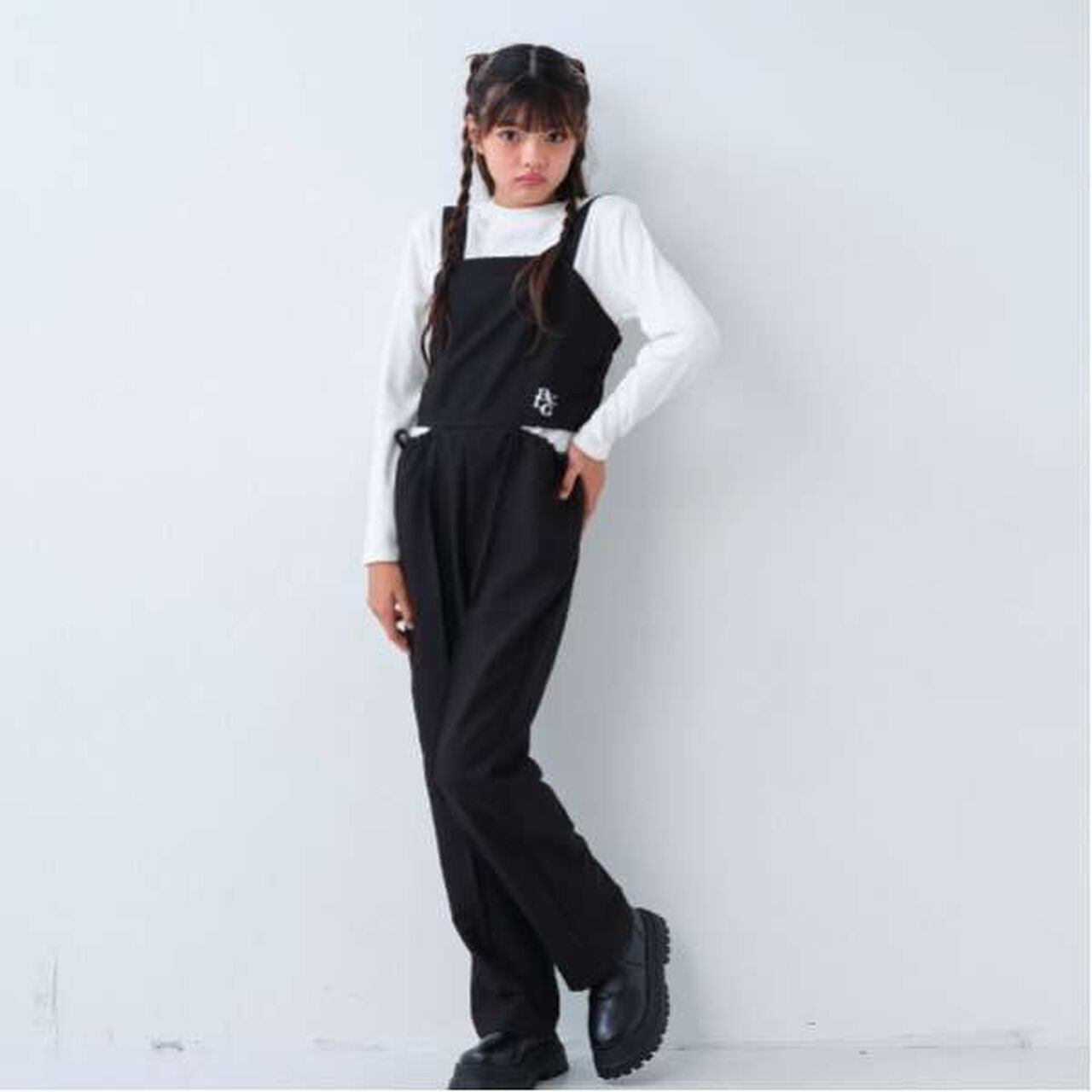 Micro-Fleece Long Sleeve T-Shirt,Black, large image number 3