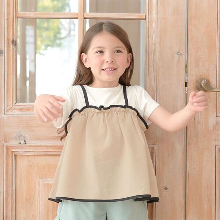 Bi-Color Camisole Docking Top,Cream, medium image number 21