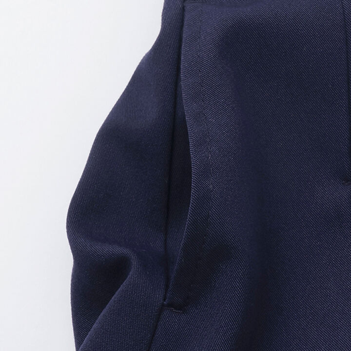Pleated Skirt-Pants with Detachable Pocket,Navy, medium image number 5