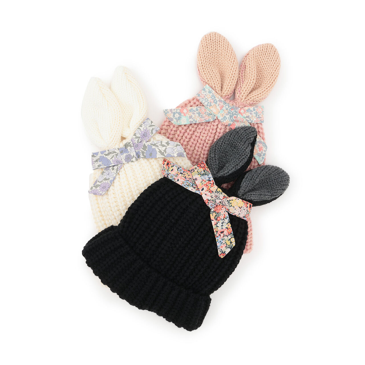 Bunny Ear Beanie,Pink, large image number 3