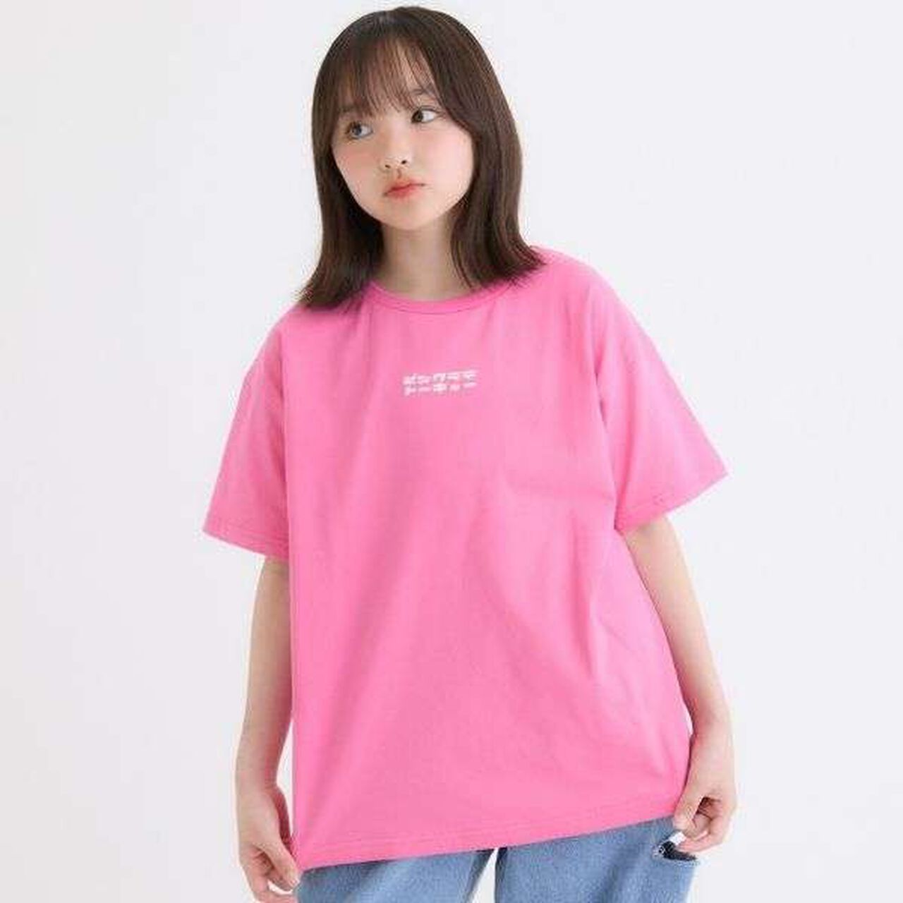 [Tokyo Limited] Pink Latte Tokyo Big T-Shirt, 100% Cotton,Pink, large image number 3