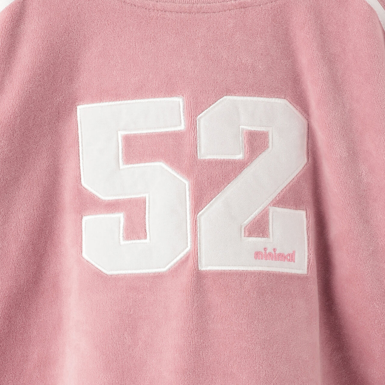 Short Velour Sweatshirt,Pink, large image number 3