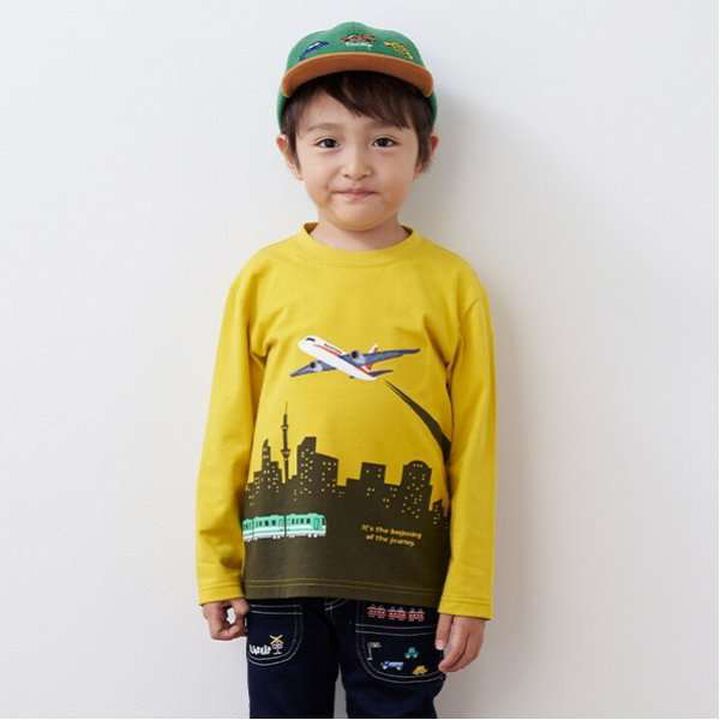 Sky Journey Long-Sleeve T-Shirt,Mustard, medium image number 0