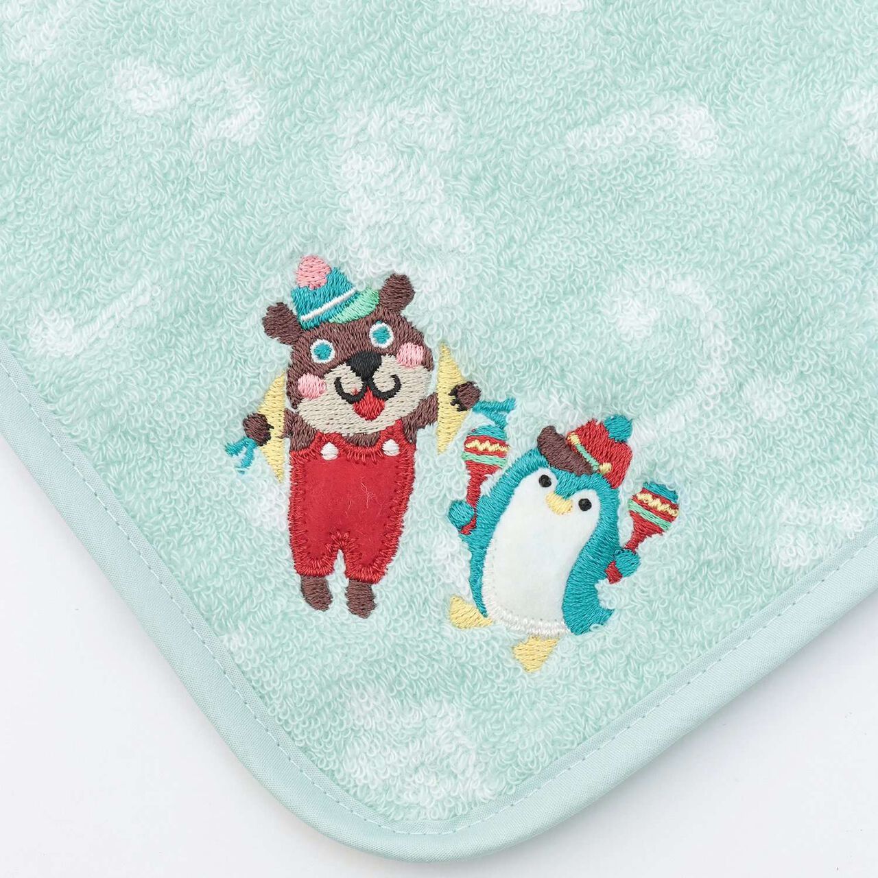 Korobokkuru Hand Towel,Sax blue, large image number 3