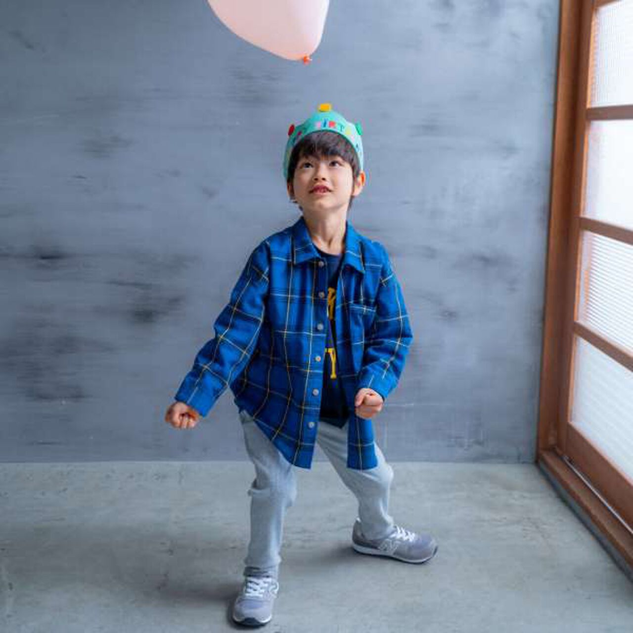 Drop Shoulder Pattern Long-Sleeve Shirt,Navy, large image number 12