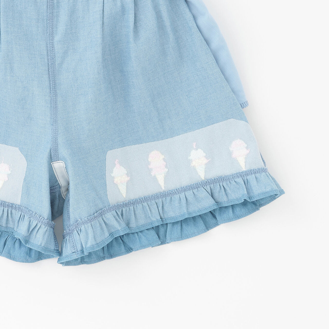 [Restocked] Ice Pattern Shorts,Sax blue, large image number 6