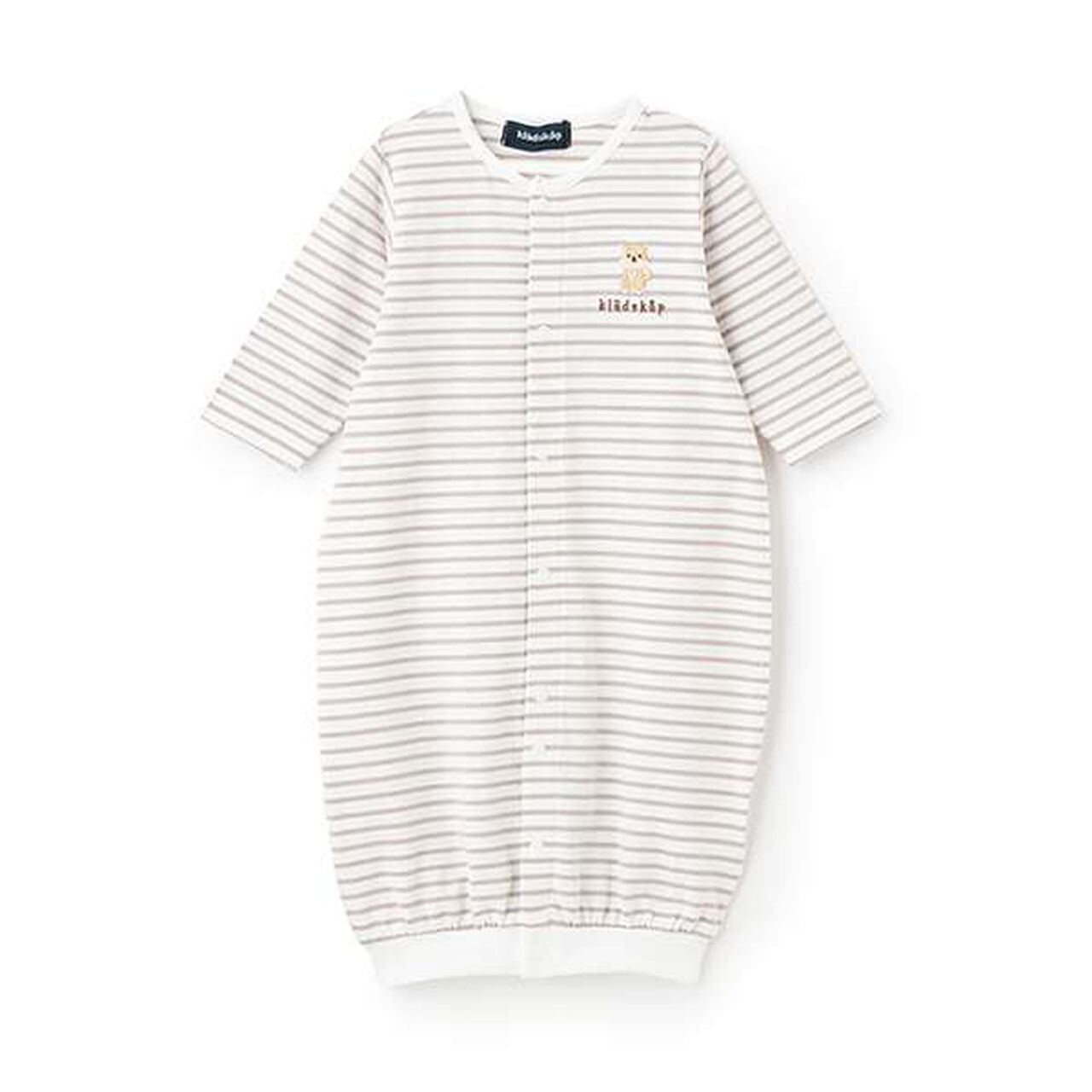 Animal Stripe Long-Sleeve 2-Way All-in-One,Mustard, large image number 19