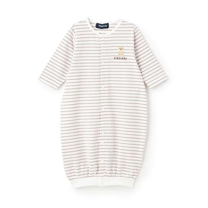 Animal Stripe Long-Sleeve 2-Way All-in-One,Mustard, medium image number 19