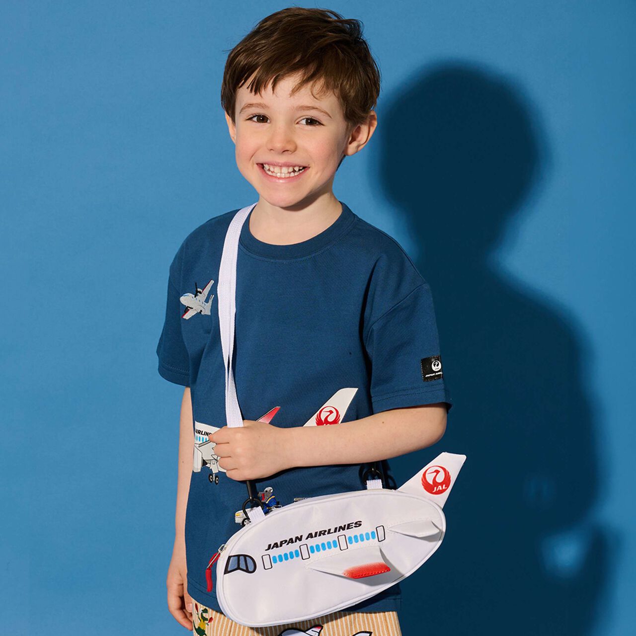 [JAL] Airplane Pouch,White, large image number 0