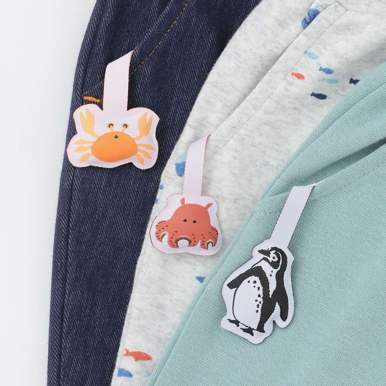 [Cool Touch] Marine Life 3/4 Leggings,Light blue, large image number 15
