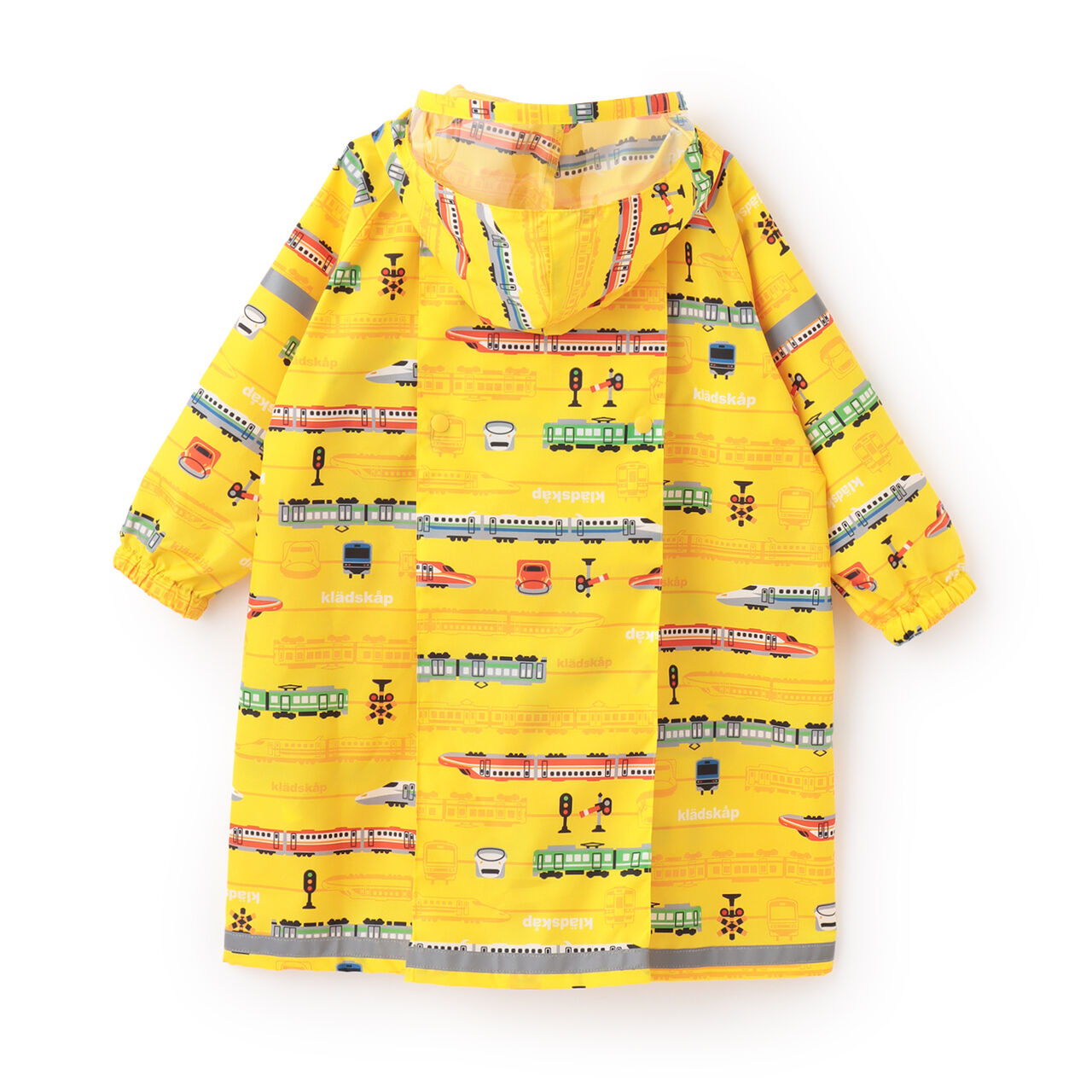 All-Over Pattern Raincoat,Yellow, large image number 1