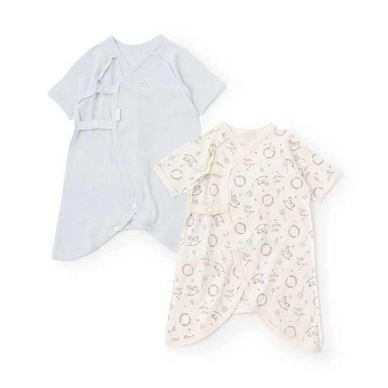 [Weak Acidity] Combination Bodysuit,Light blue, large image number 0