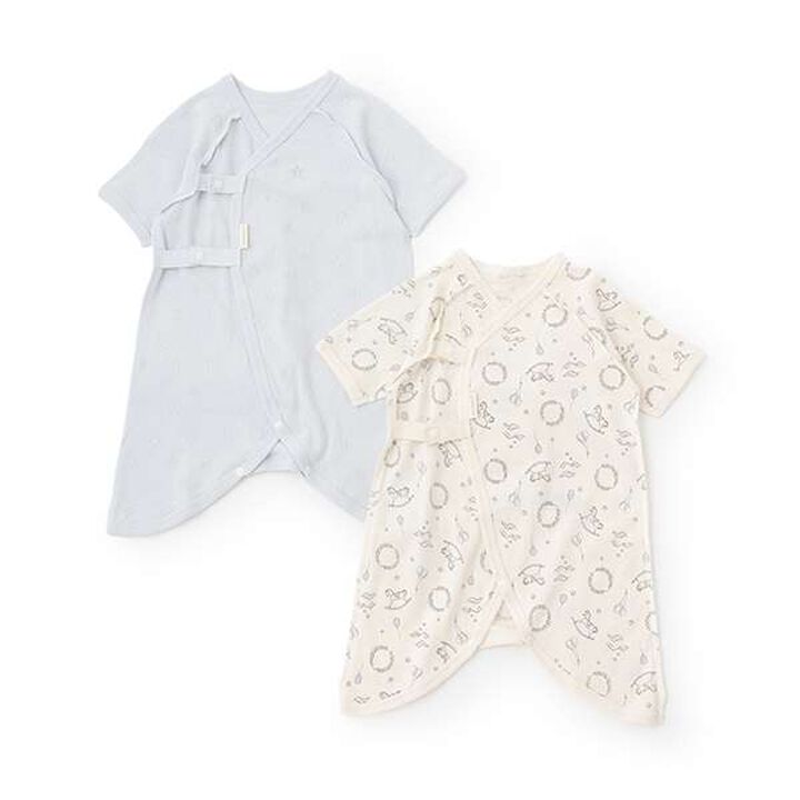 [Weak Acidity] Combination Bodysuit,Light blue, medium image number 0