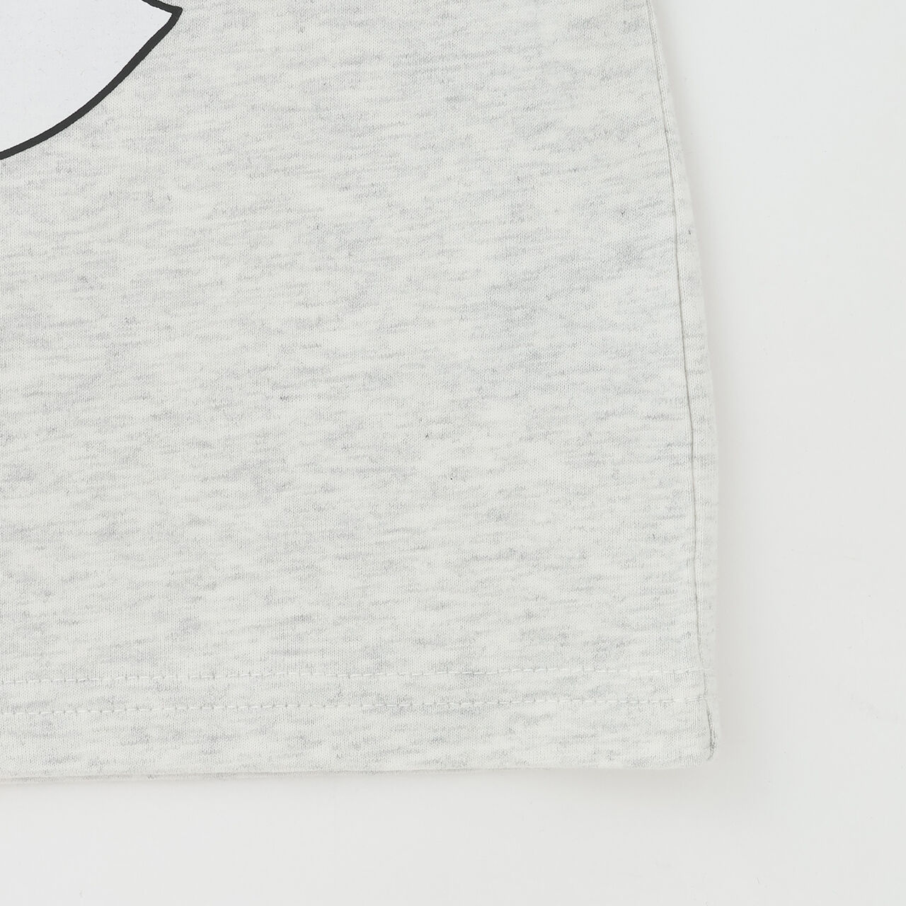 [Cotton 100%] Loose Short Sleeve T-Shirt with Ghost Illustration,Charcoal gray, large image number 6