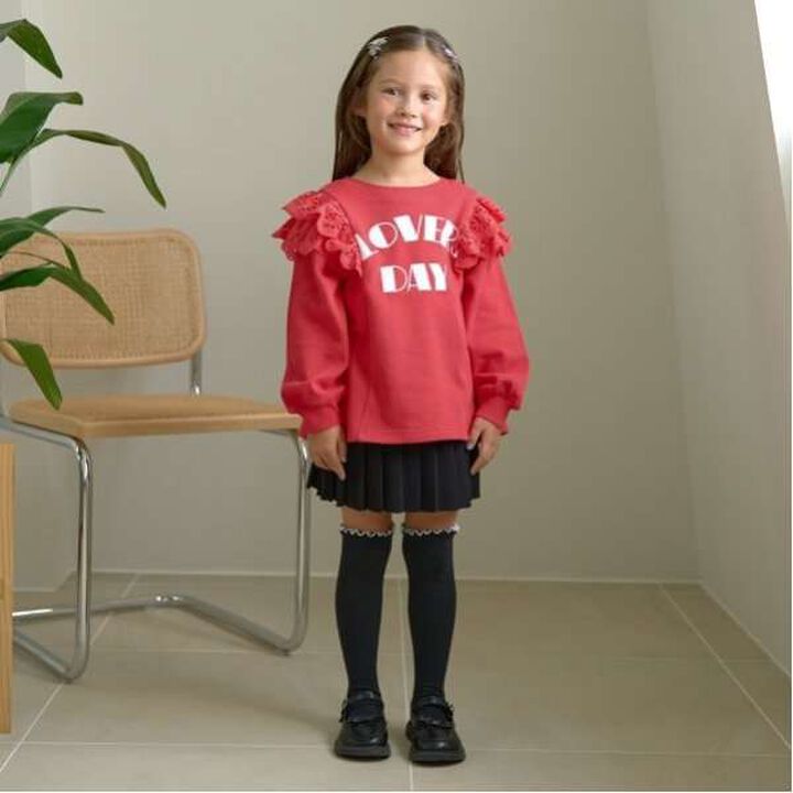 Pilling-Resistant A-Line Sweatshirt,Moss green, medium image number 15