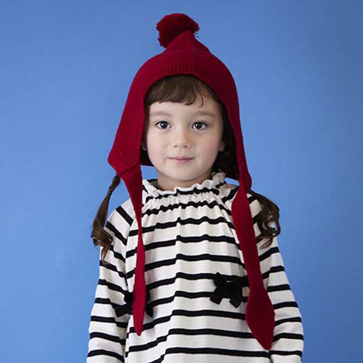 Bonnet-Style Knit Hat,Ivory, medium image number 8