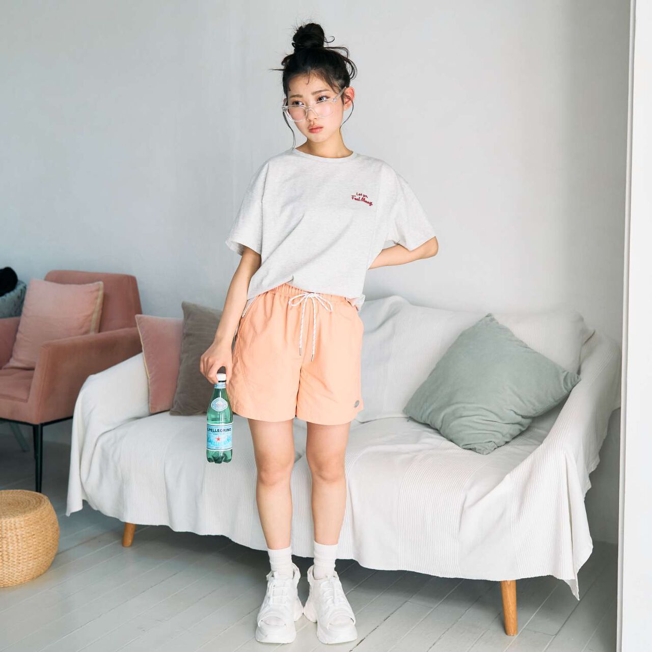 [LTXC / Cool Sensation / UV / Water Repellent] Land and Water Use Pants,Peach, large image number 0