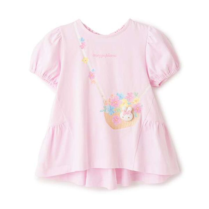 Tiered Tunic with Rabbit Mascot,Off white, medium image number 9