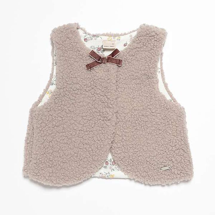 Boucle Boa Vest,Mocha tea, medium image number 0