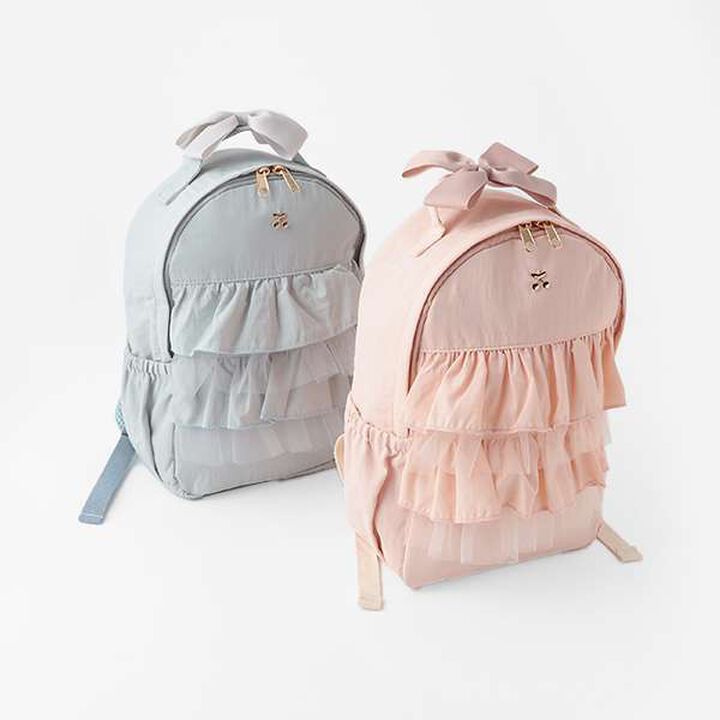 Tulle Ruffle Backpack,Light pink, medium image number 8