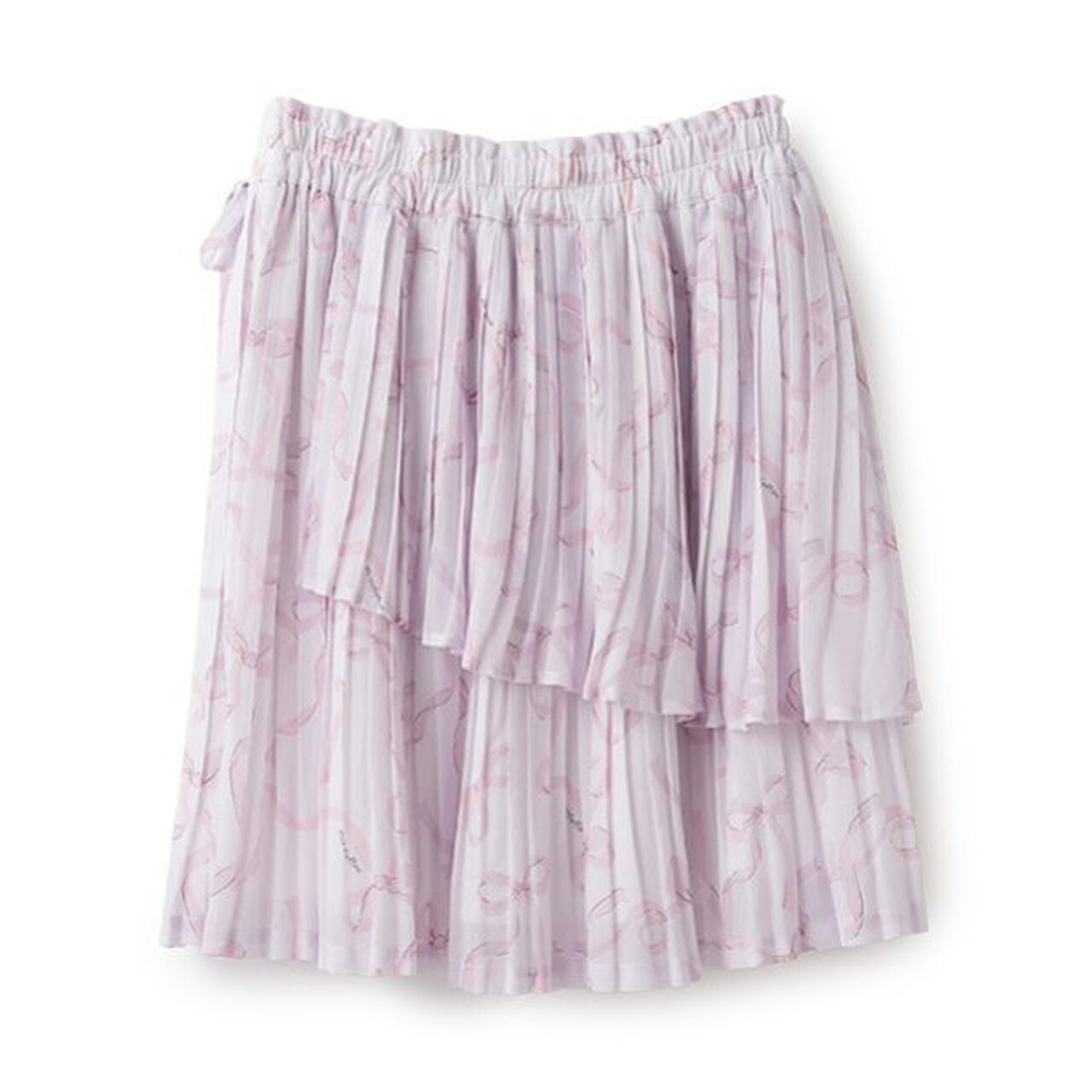 Random Pleated Skirt,Black, large image number 6