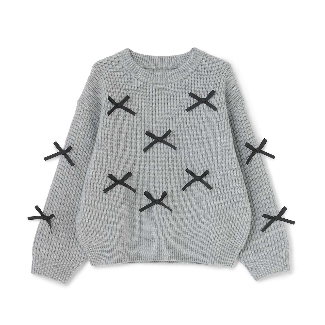 [Soft Knit] [Machine Washable] Ribbon Sweater,Ivory, large image number 10
