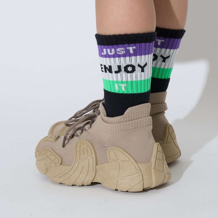 Line Logo Socks,Red, medium image number 7