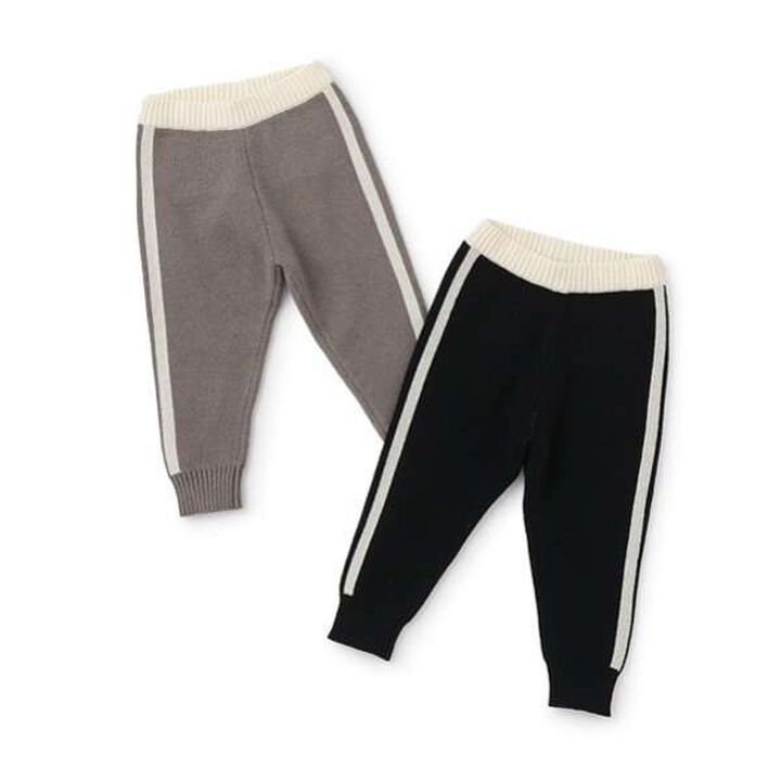 Knit Track Pants,Beige, medium image number 4