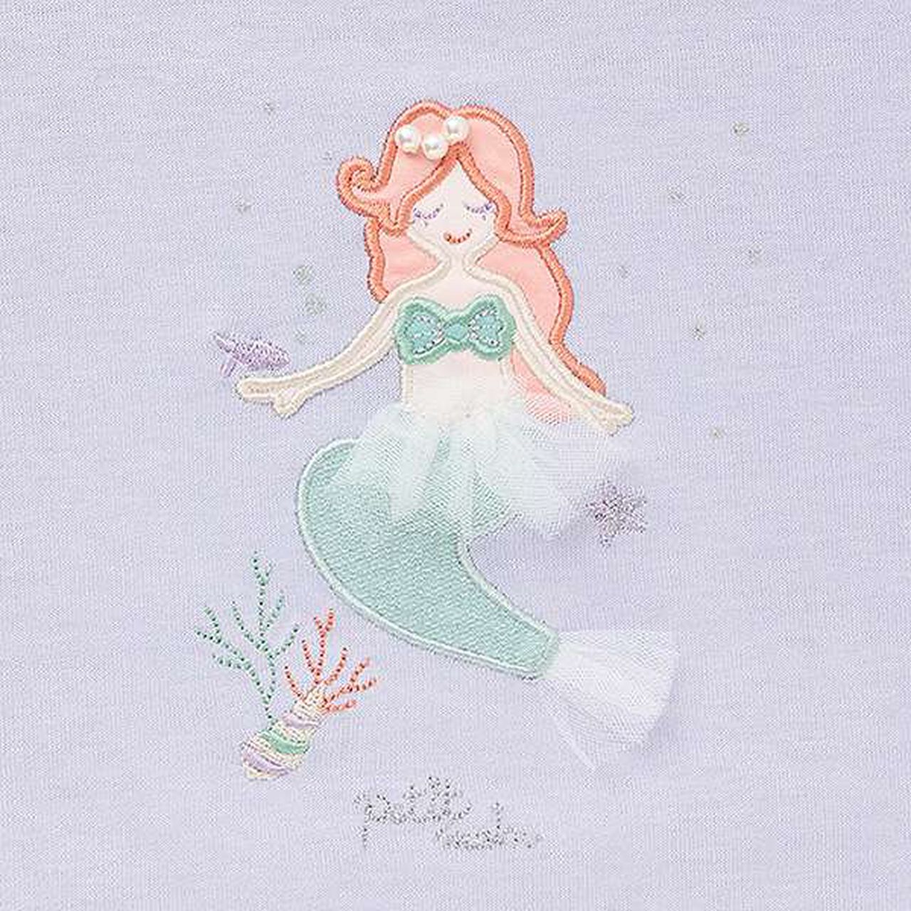 [Anti-stain/Link] Sparkling Motif T-Shirt,Off white, large image number 4