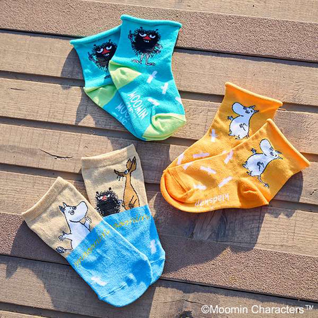 Moomin Stinky Short Socks,Green, large image number 6