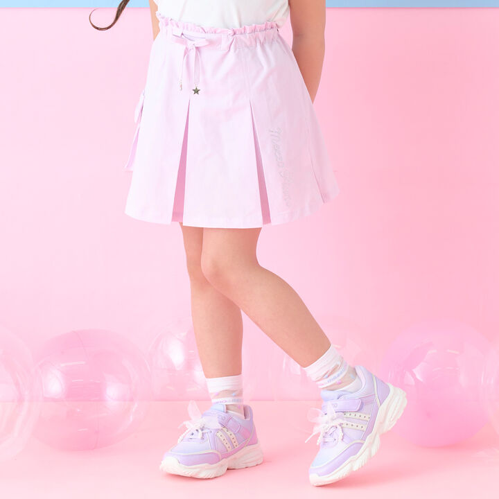 Ribbon Cargo Pocket Skirt with Shorts,, medium