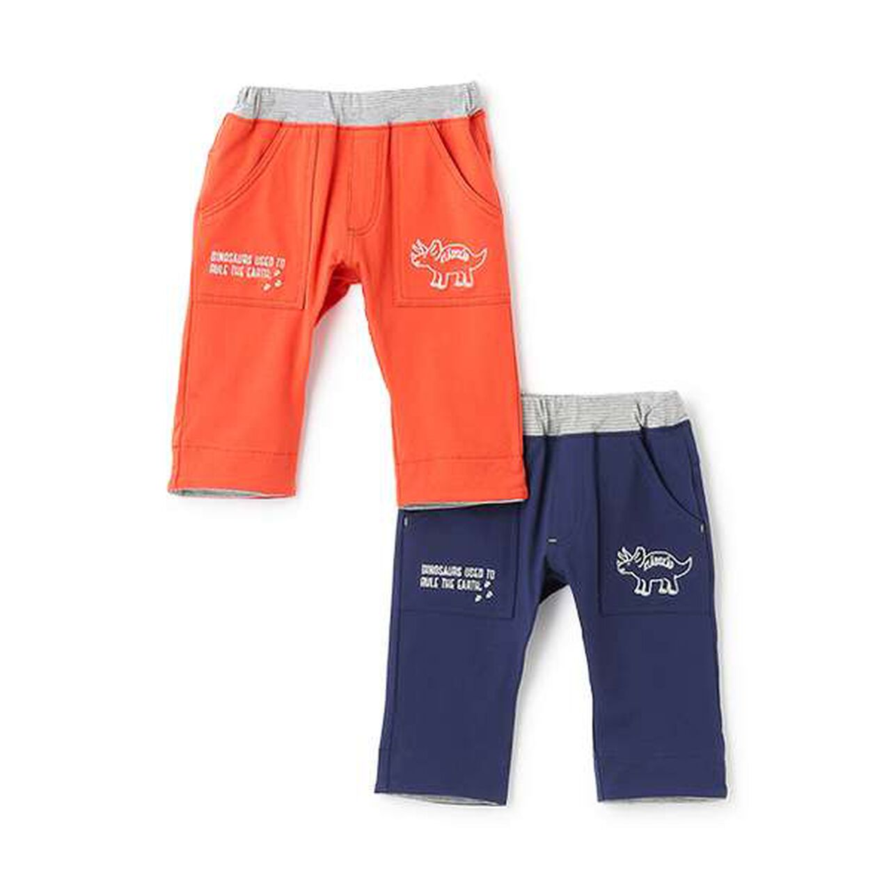 [Restock] Dinosaur Cuffed 6/10 Length Cut Pants,Red, large image number 13