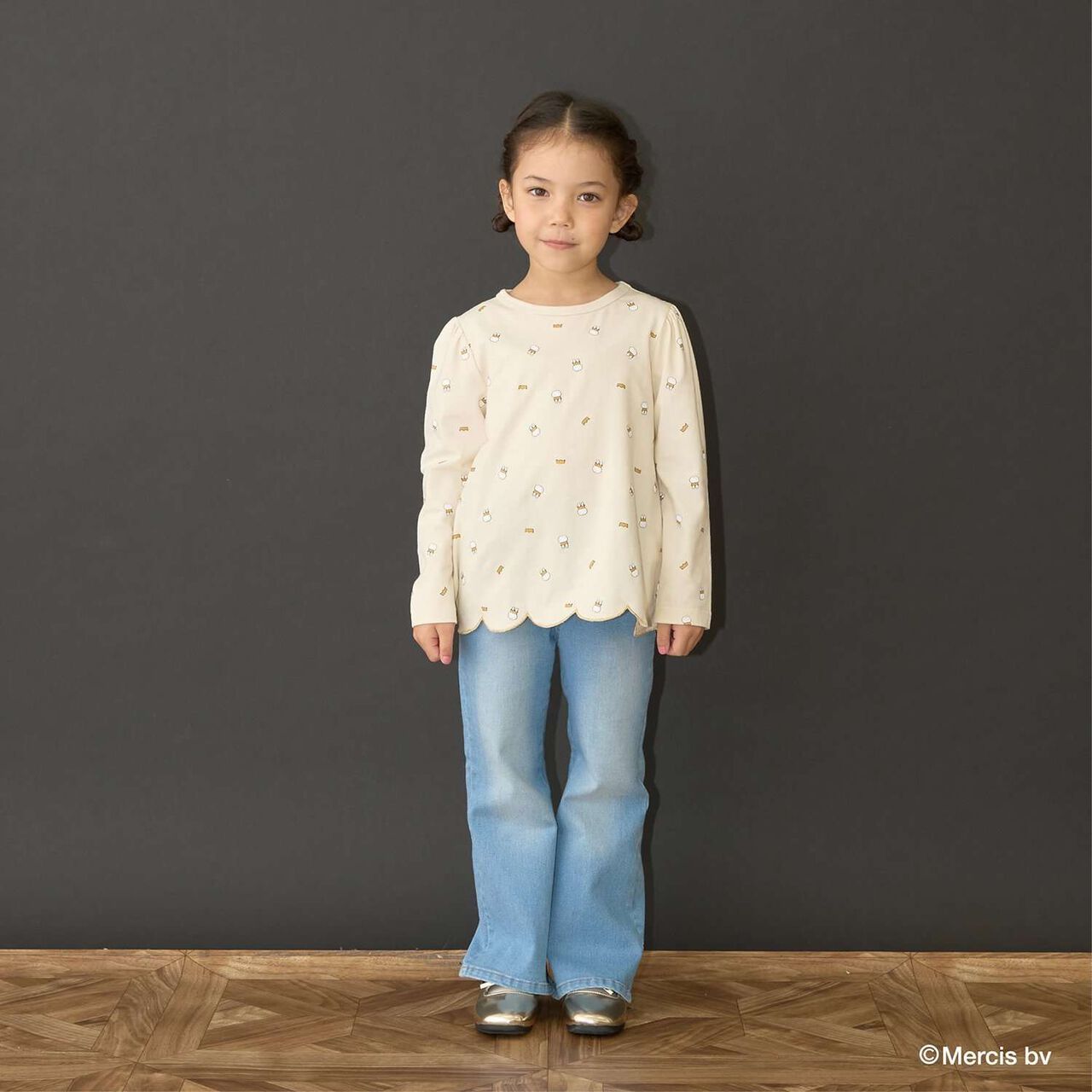 [Miffy] All-Over Pattern Scalloped Hem A-Line T-Shirt,Lavender, large image number 11