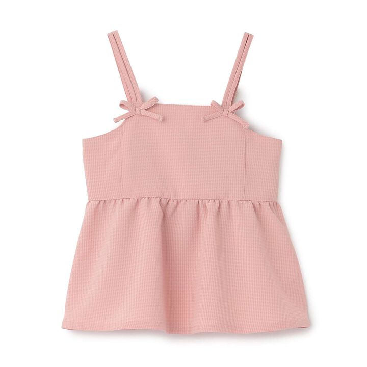 [With Side Pockets] Peplum Bustier for Girls [Kids' Clothing],Dark orange, medium image number 4