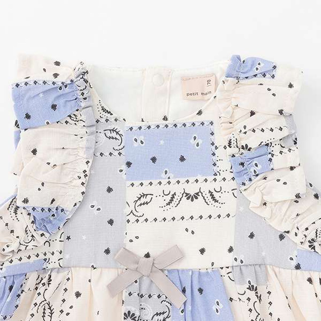 [Link] Floral Shirred One-Piece Dress (Baby Size),Light beige, large image number 11