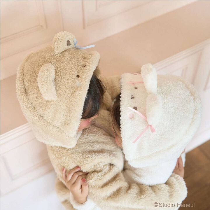 [Studio Hanul] Pam & Tarte Fluffy Zip Parka,Beige, medium image number 19