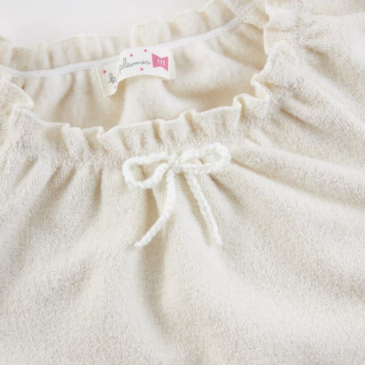 KP Cherry Motif Boucle Vest [80-120],Off white, medium image number 13