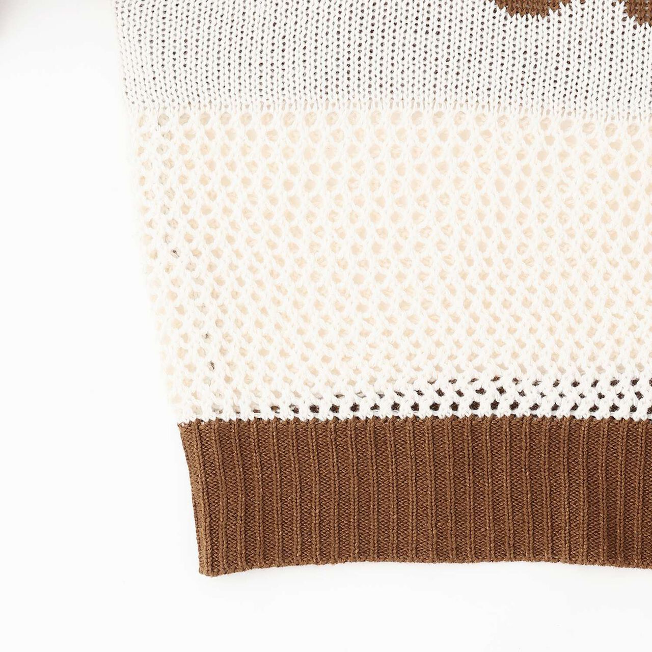 LTXC Washable Mesh Knit Zip Parka,Brown, large image number 14