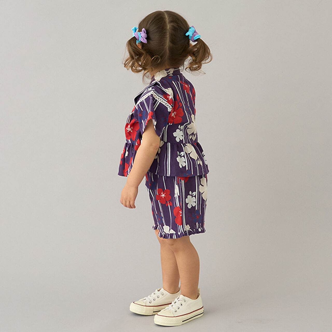 Assorted Frill GIRLS Jinbei,Red, large image number 20