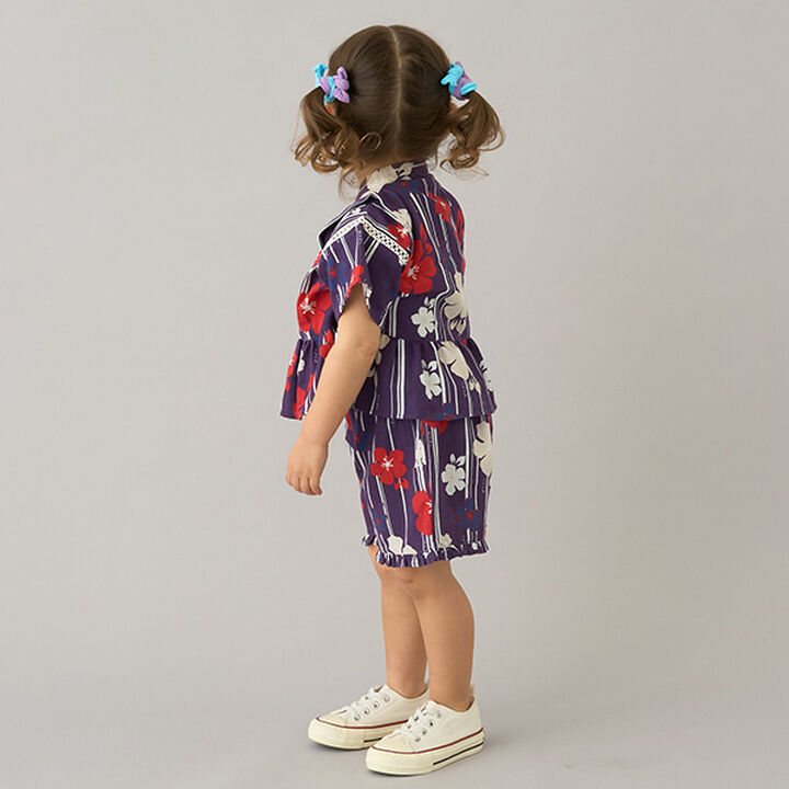 Assorted Frill GIRLS Jinbei,Red, medium image number 20