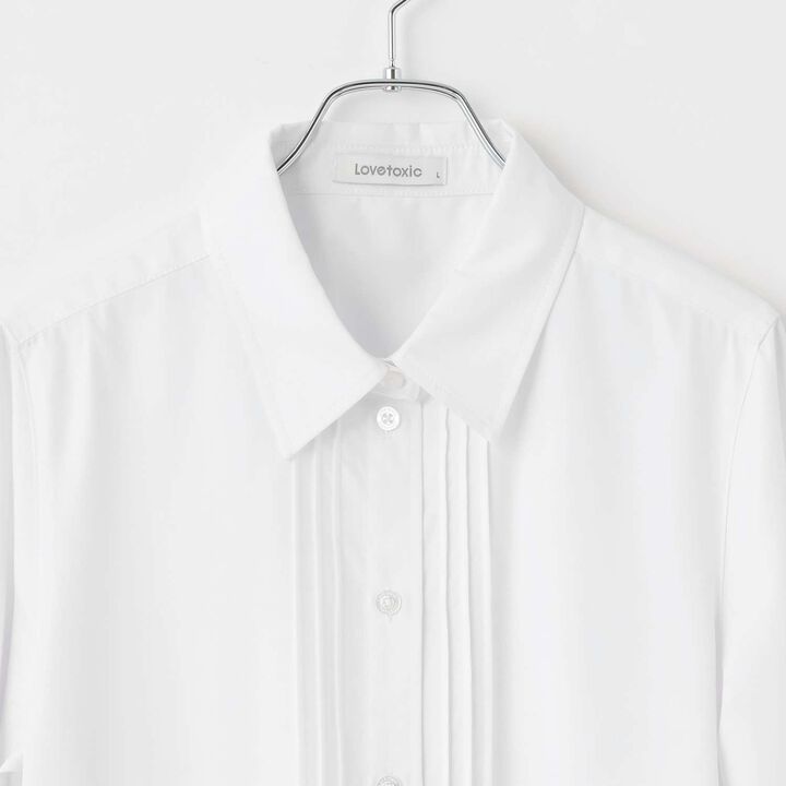 [Graduation Attire・Ceremony] [Easy Care] Tuck Blouse,Off white, medium image number 2