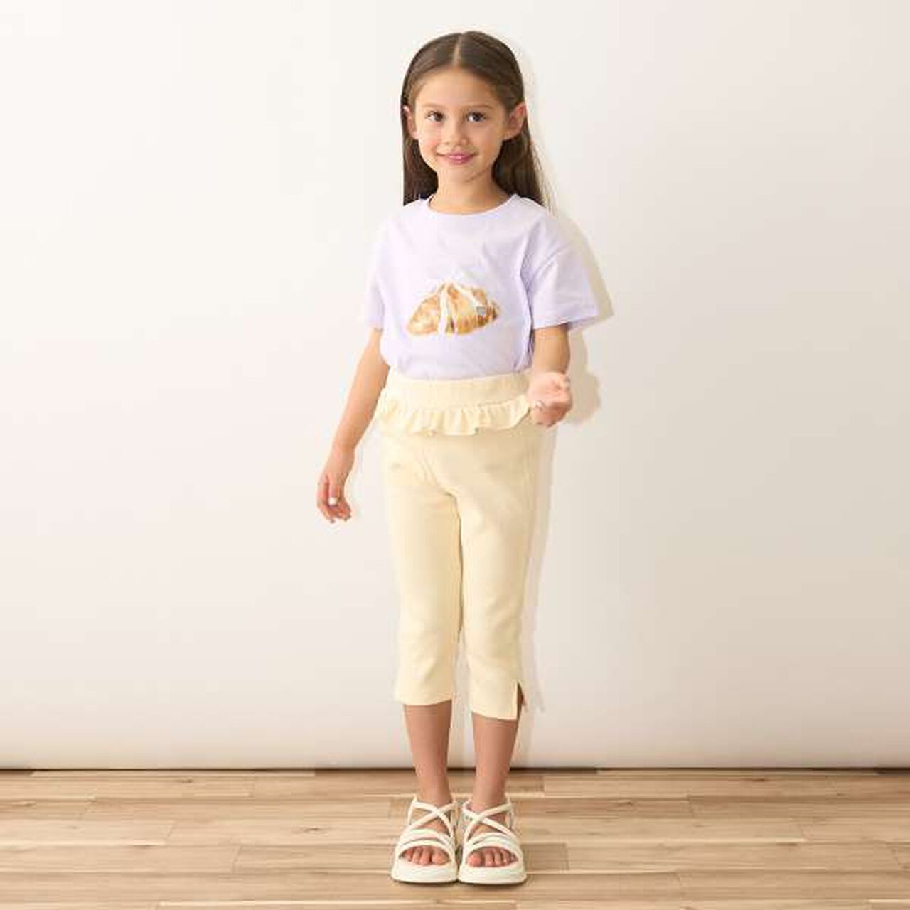 Tomo Pants Side Slit 7/8 Capri Pants,Beige, large image number 27
